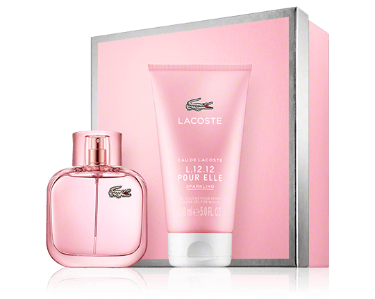 Lacoste Eau de Lacoste L.12.12. pour Elle Sparkling Set mit Shower Gel 90ml-150ml
