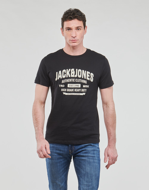 Jack & Jones - JJEJEANS TEE SS O-NECK - Noir