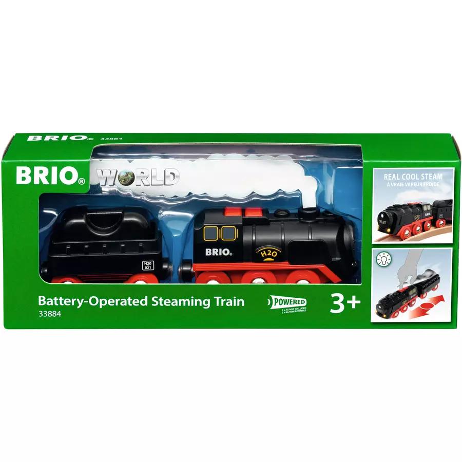 BRIO® WORLD Batterie- Dampflok mit Wassertank