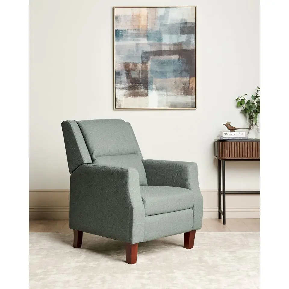 EGERSUND - TV-fauteuil - Groen - Fluweel
