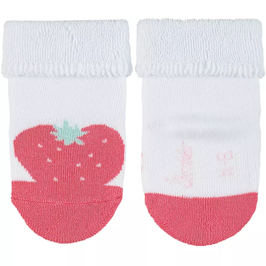 Sterntaler Baby-Socken 3er-Pack Erdbeer weiß