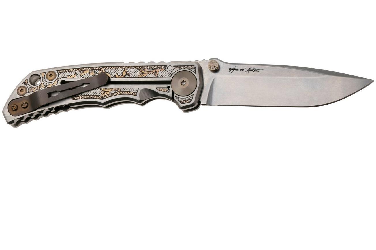 Spartan Blades Harsey Folder SF5FLRISHS Flourished 2023 Special Edition, zakmes, Bill Harsey design