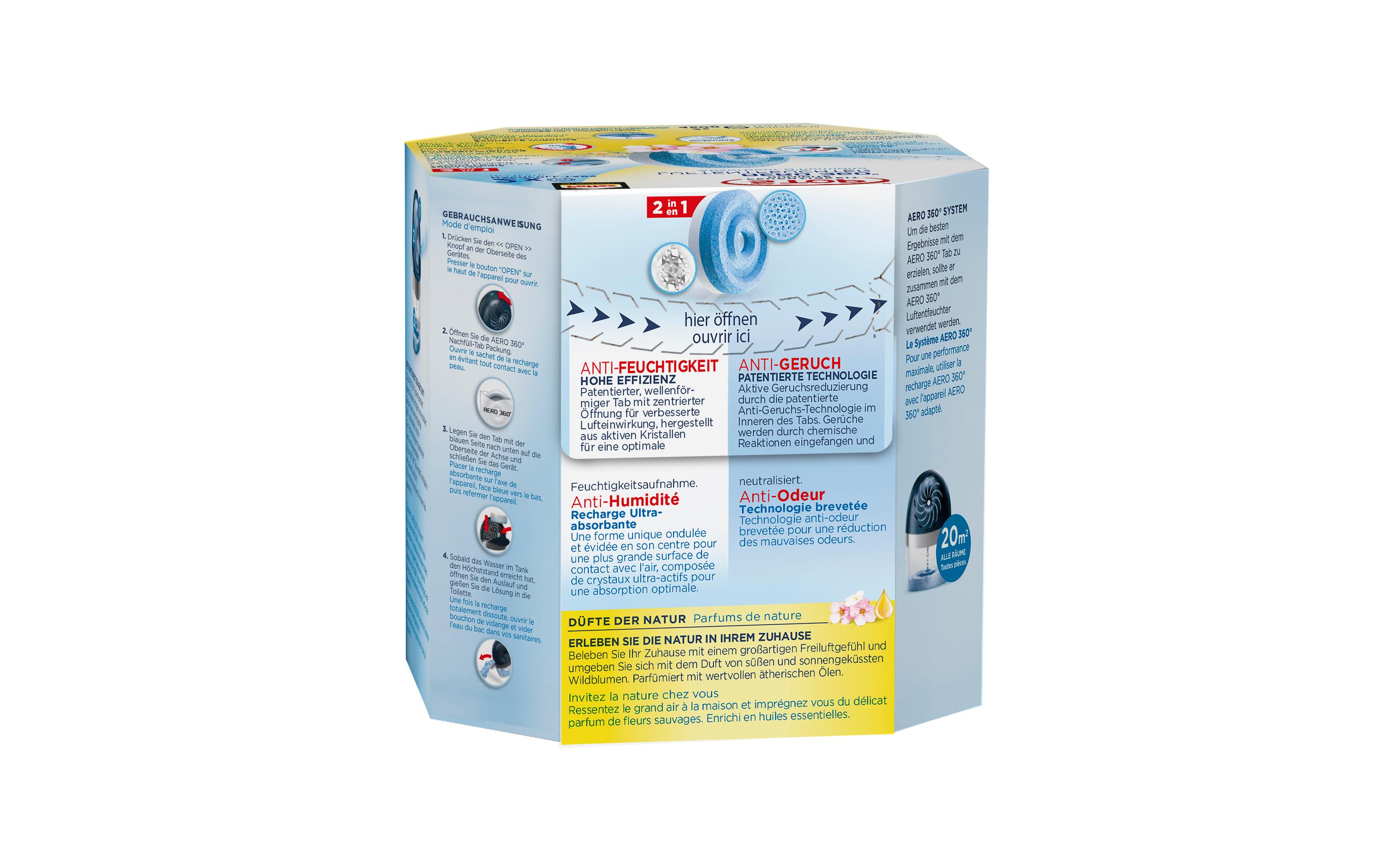 Nachfüll-Tabs Aero 360 Wildblumen 2 x 450 gTabs Nachfüllpack