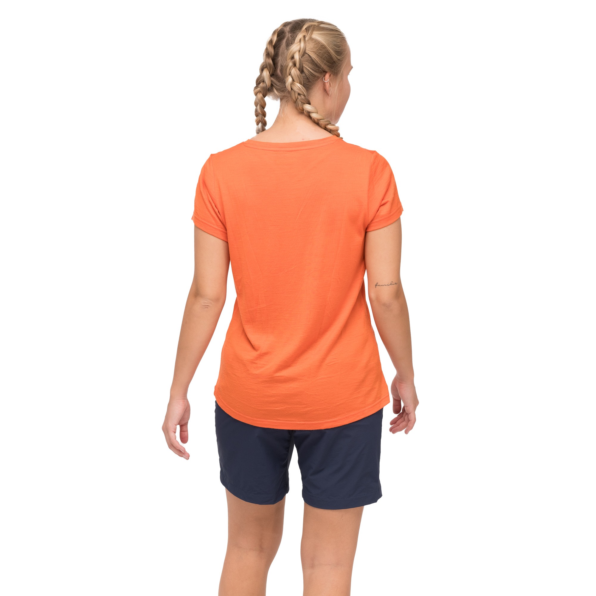 Rabot Mount Wool Tee Dame Alert Orange