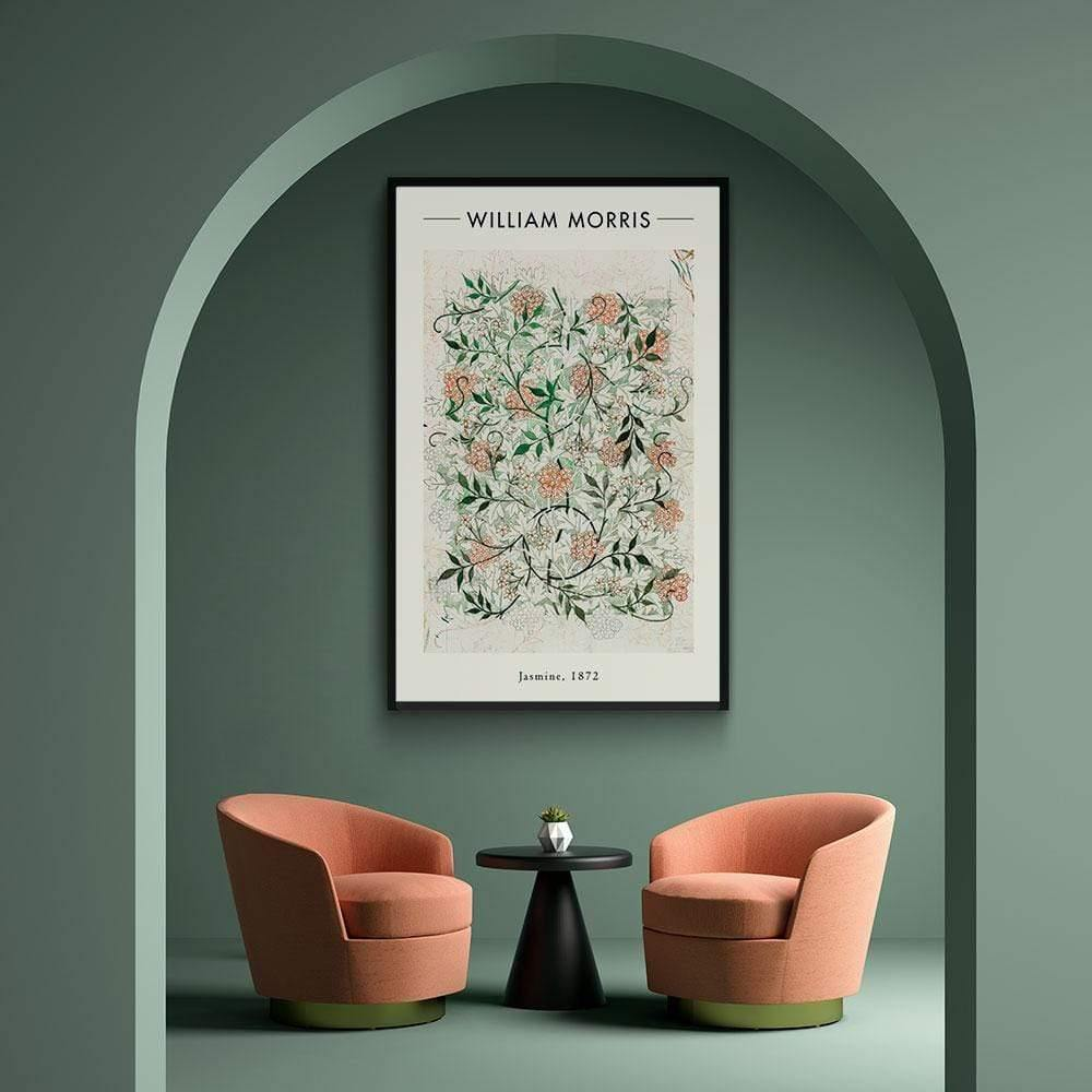 Walljar poster ingelijst - William Morris - Jasmine Poster ingelijst - 40 x 60 cm