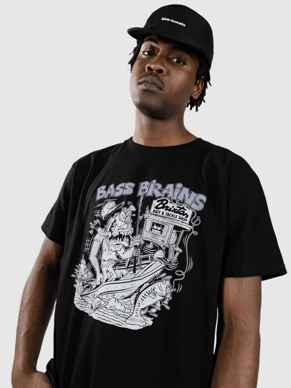Brixton Bass Brains Monster T-Shirt black
