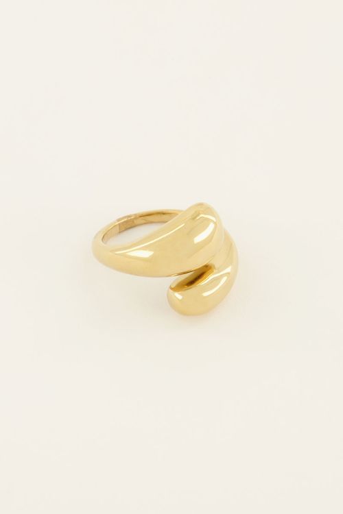 Ring met wikkel & bolling