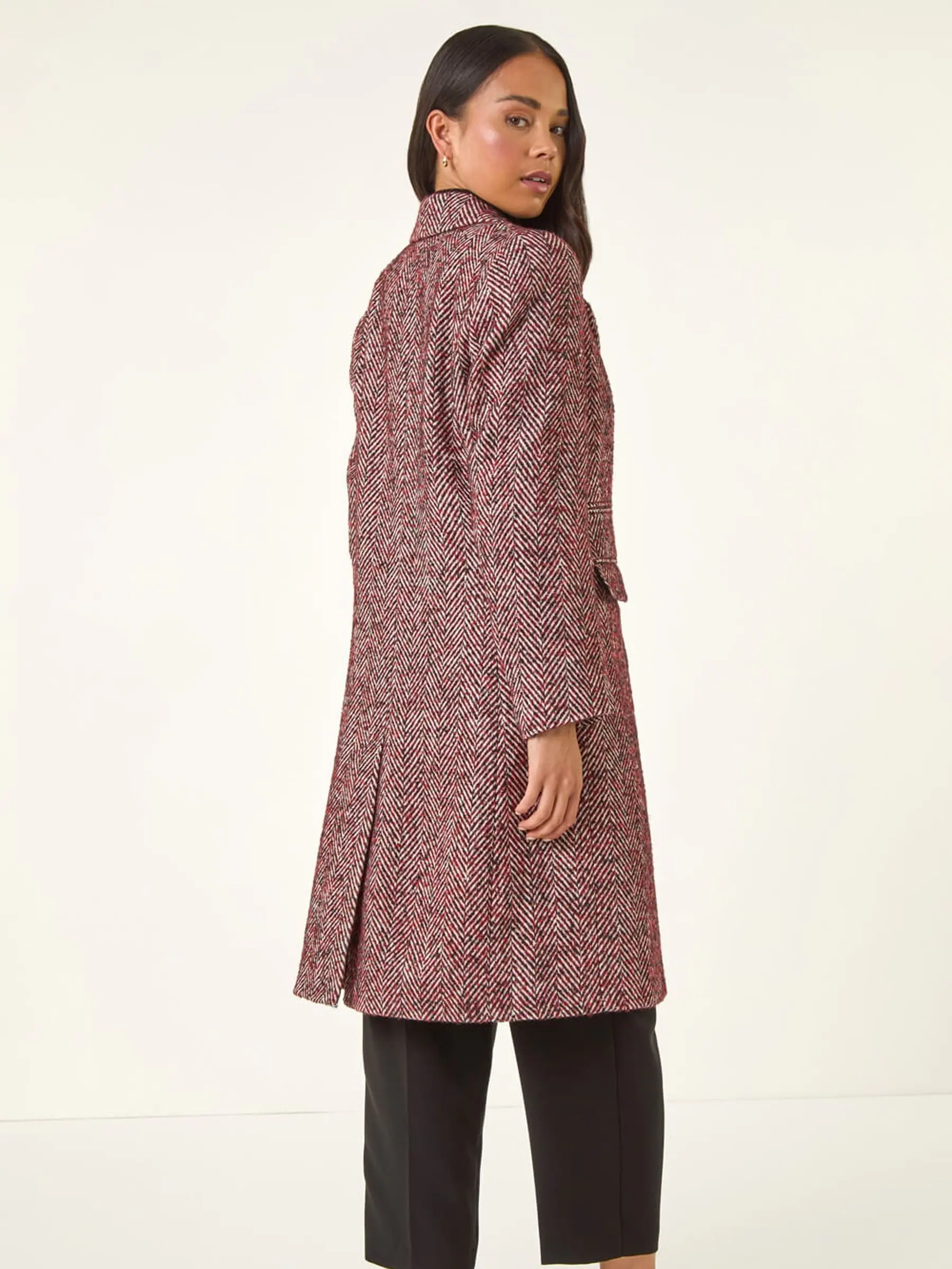 Roman Petite Herringbone Smart Coat