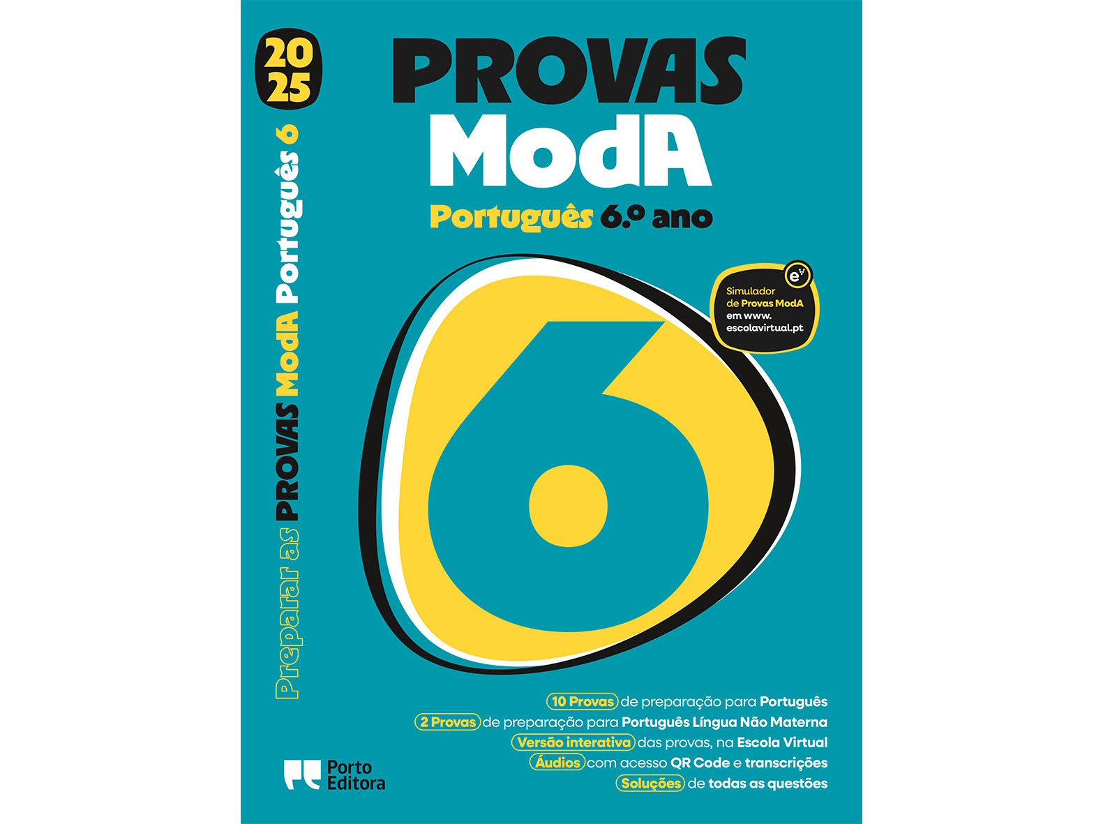 LIVRO PREPARAR AS PROVAS MODA 2025 - PORTUGUÊS - 6.º ANO