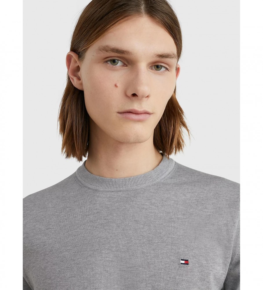 Camisa Tommy Hilfiger 1985 Gola Redonda Cinza