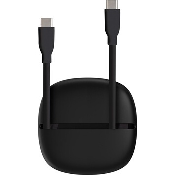 Câble téléphone portable Wefix CABLE SILICONE USB-C VERS USB-C 1M NOIR + ETUI DE RANGEMENT