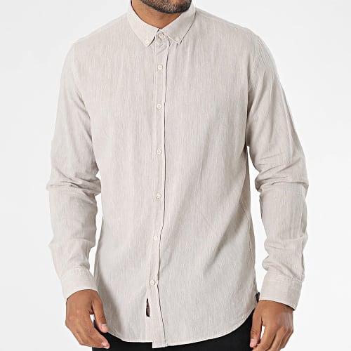 Chemise Manches Longues Taupe