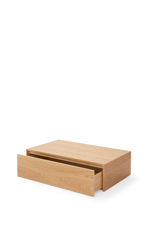 New Works Mass High salontafel met lade walnoot