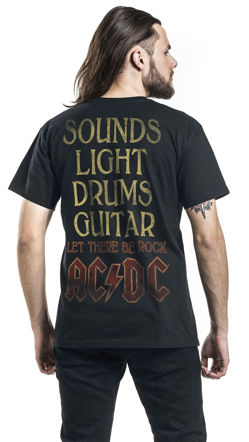 Sounds Light Drums Guitar | AC/DC T-Shirt Manches courtes