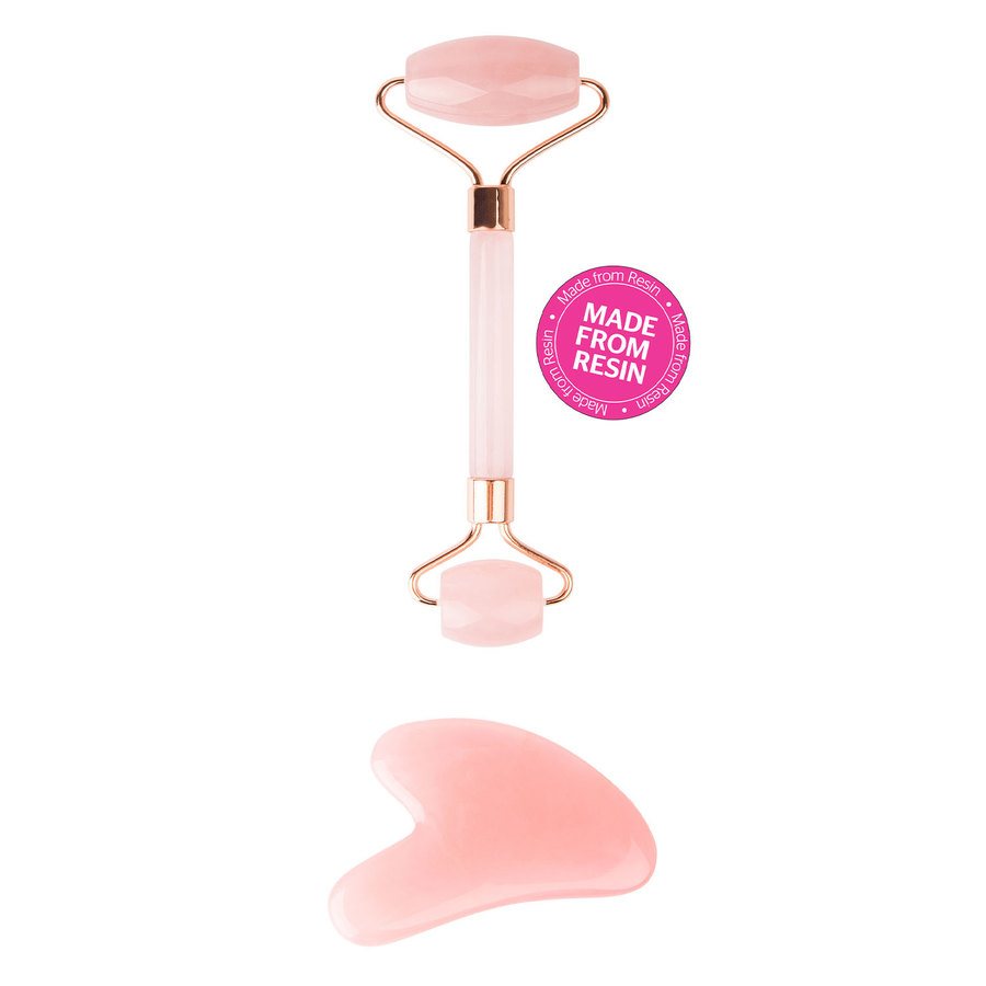 Brushworks Resin Rose Roller & Gua Sha