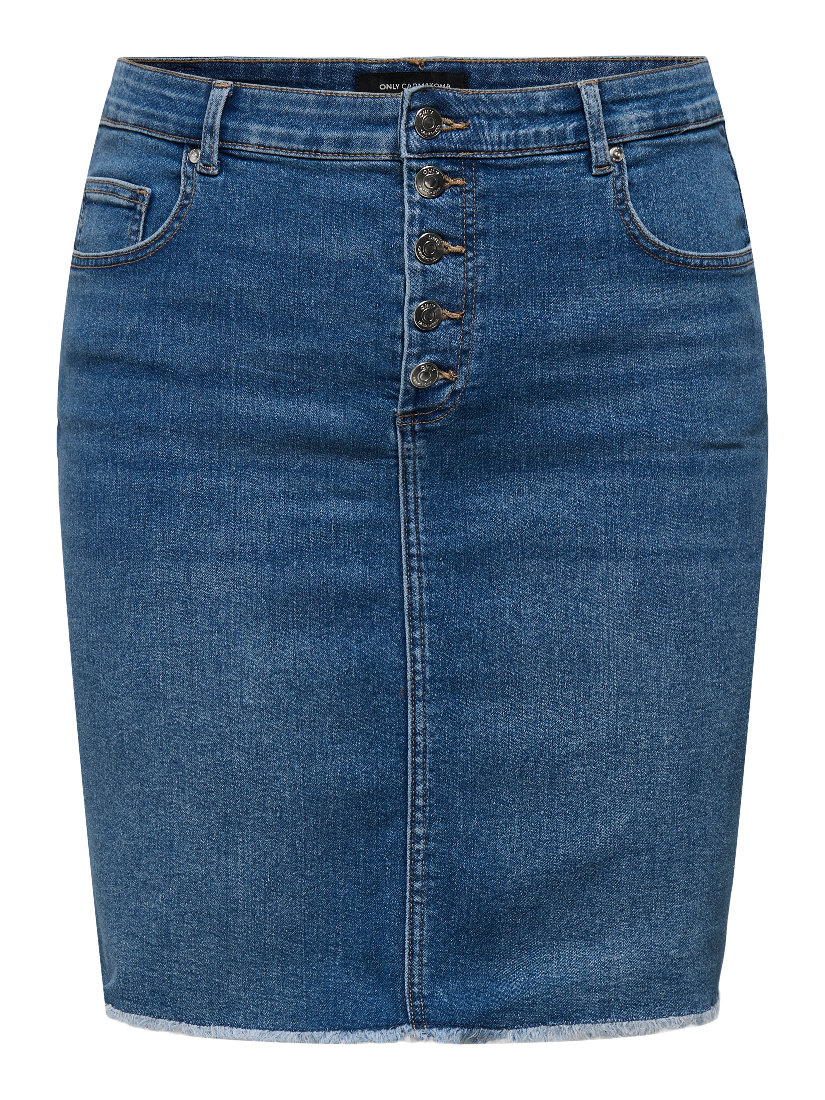 CARHUSH Jeansrock Medium Blue Denim