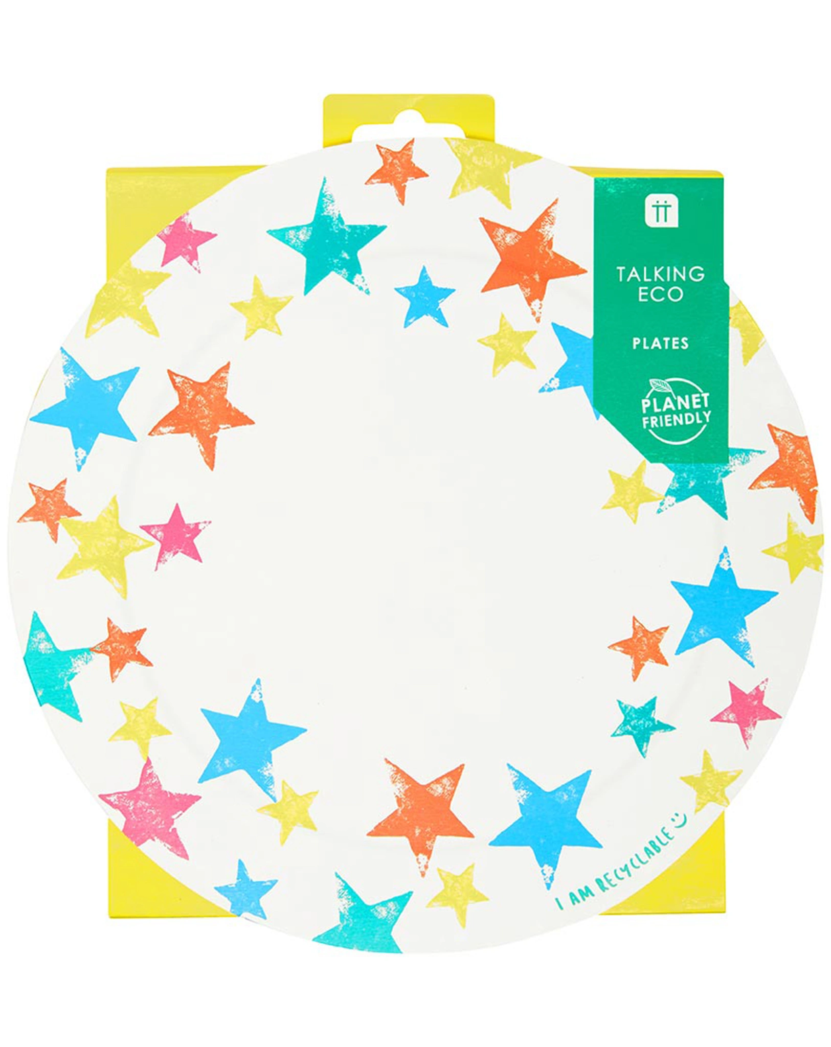 Pappteller RAINBOW STAR 12er Pack
