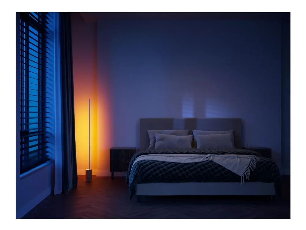 Philips Hue White and Color Ambiance Gradient Signe - Gulvlampe - LED - 20 W - 2000-6500 K - hvid, eg - for Hue Bridge, Bridge 2.0