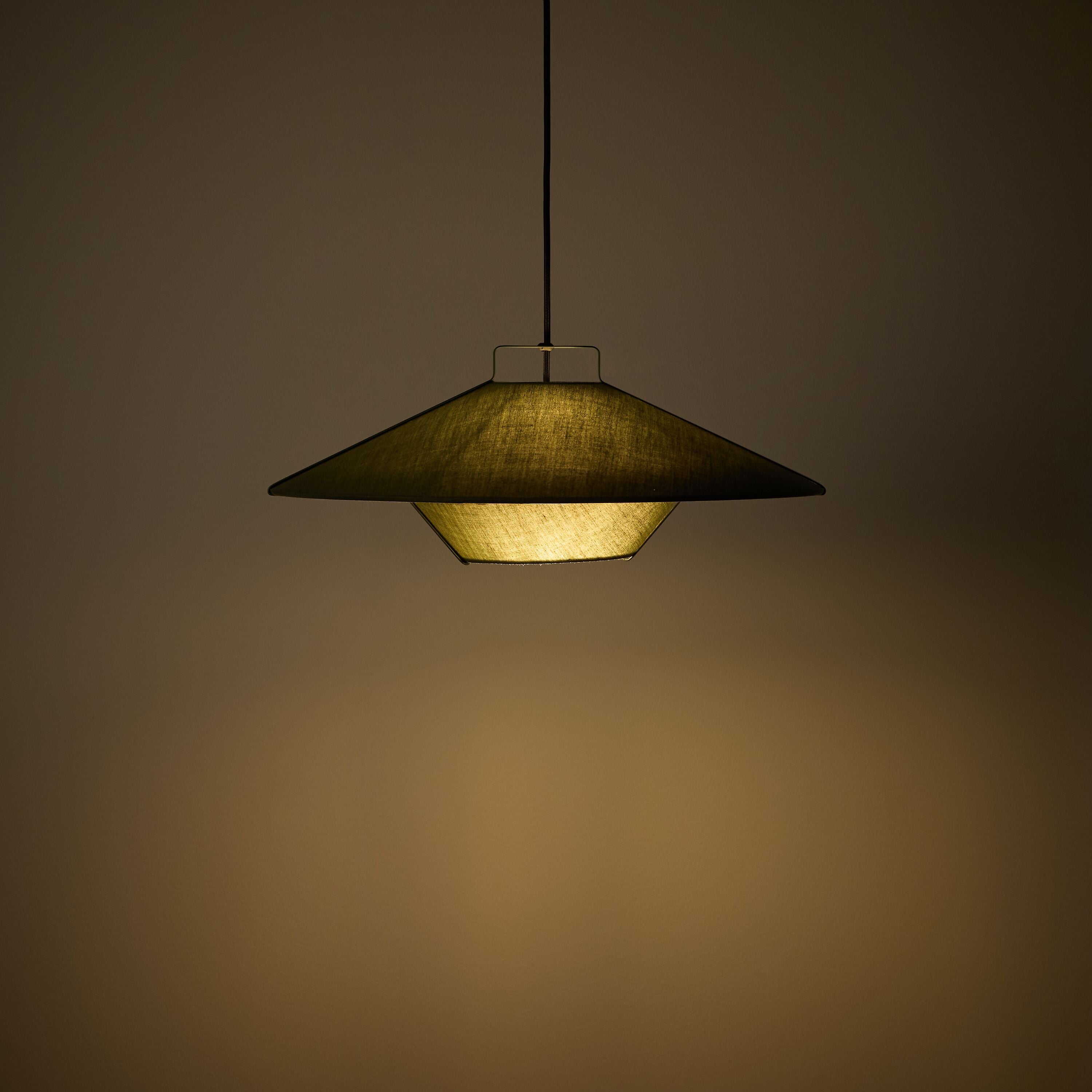 ZURI Hängeleuchte grün - Grün / H: 19.3 cm x D: 49.0 cm