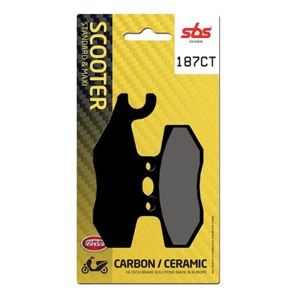 Plaquettes de freins SBS 187CT Organique Arrière