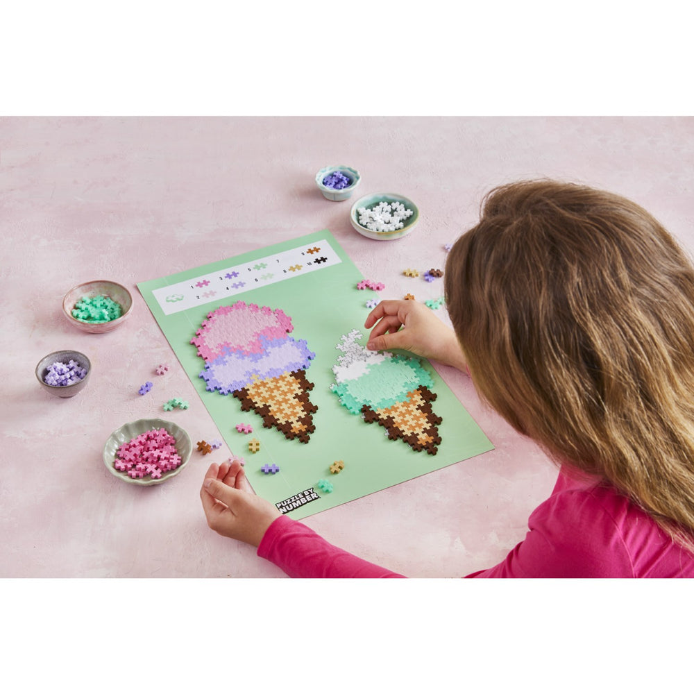 Køb Plus-Plus Puslespil By Number Ice Cream Cones 250pcs