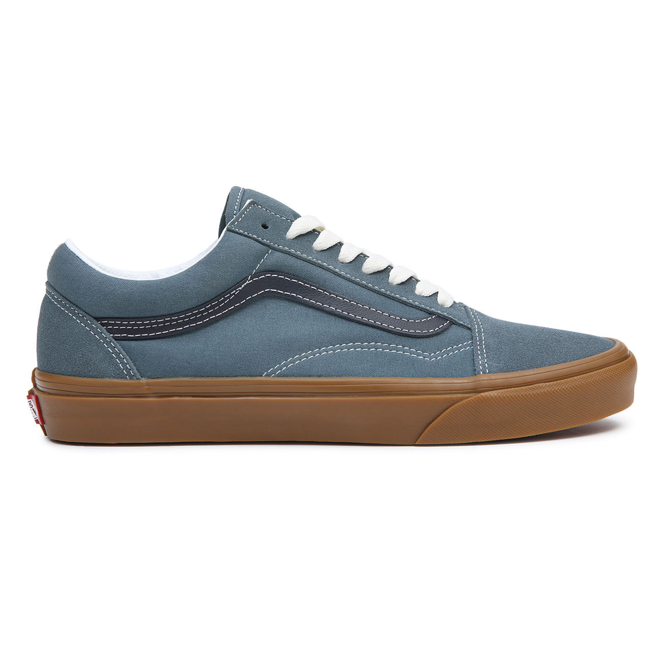 Vans Sneakers en Cuir & Textile Old Skool bleues