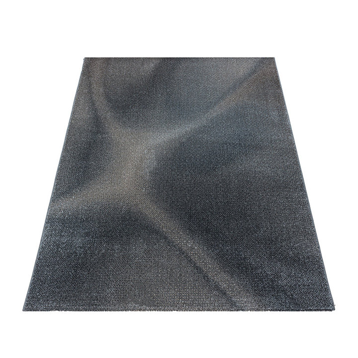 Retro vloerkleed - Stencil Light Bruin/Antraciet | Strak