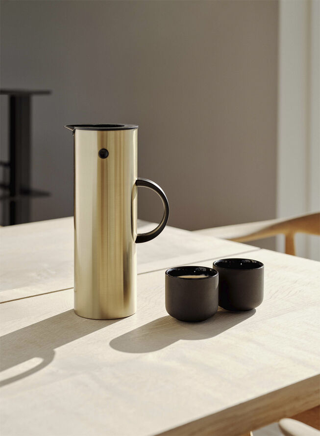 Stelton EM77 termokande 1 l, brushed brass Brushed brass