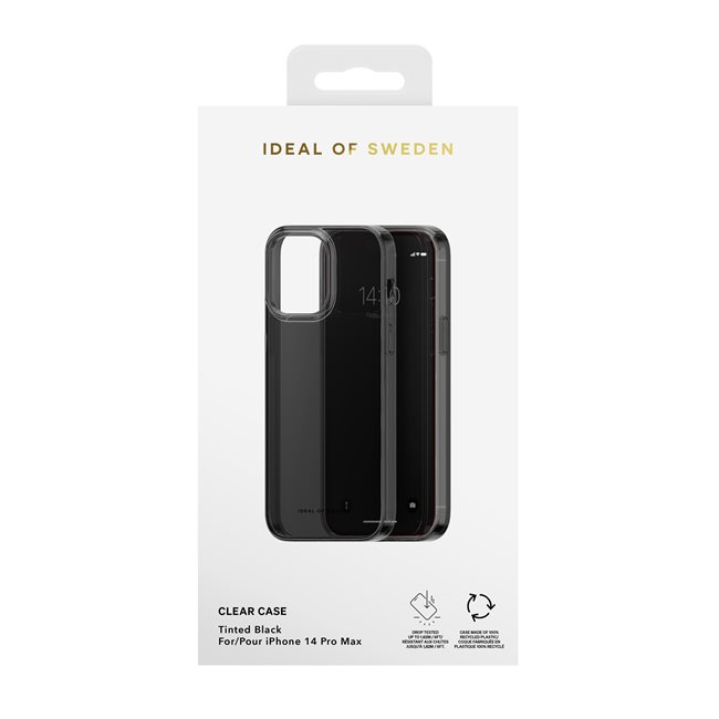 iPhone 14 Pro Max Hardcase Hülle Clear Case Recycled (IDCLCSS23-I2267P-470) - Tinted Black