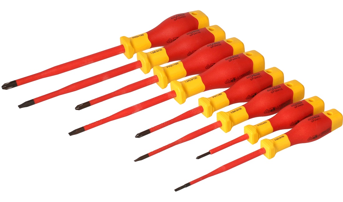 Skruetrækkersæt VDE 8 dele - SP Tools