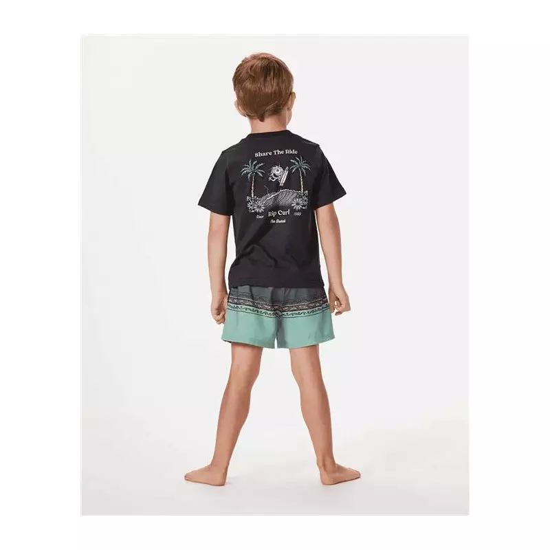 Teeshirt junior RIPCURL Shred Town Art Tee - Boy Washed Black