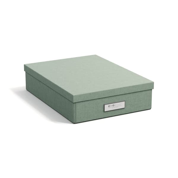 Oppbevaringsboks Kleo A4 Soft Teal Bigso Box of Sweden