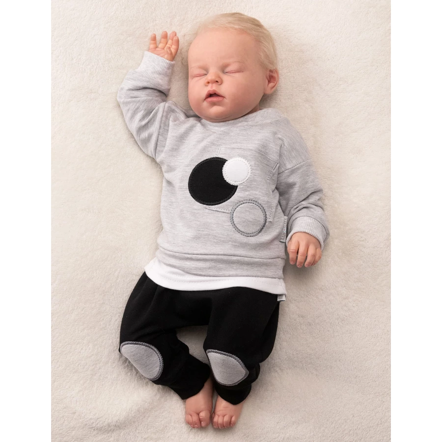 Baby Sweets 2tlg Set Shirt + Hose Lieblingsstücke schwarz grau