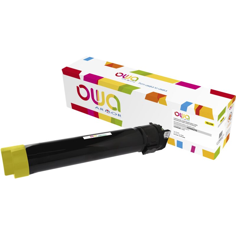 Toner remanufacturé OWA - standard - pour LEXMARK C950X2CG