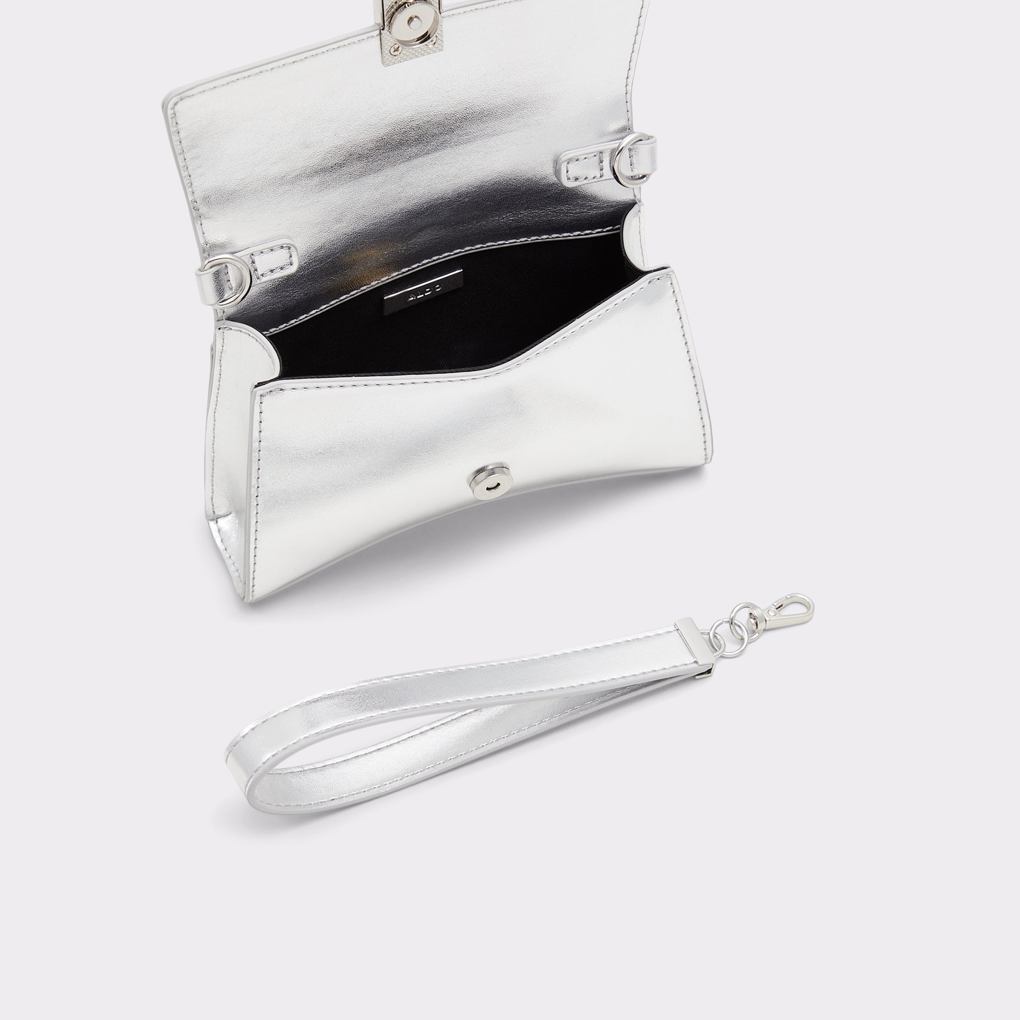 Cleeox Silver Women Clutches & Evening bags