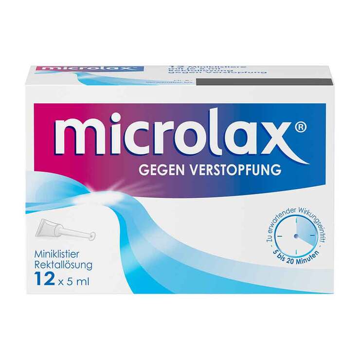 microlax Abführmittel bei Verstopfung, 12X5 ml