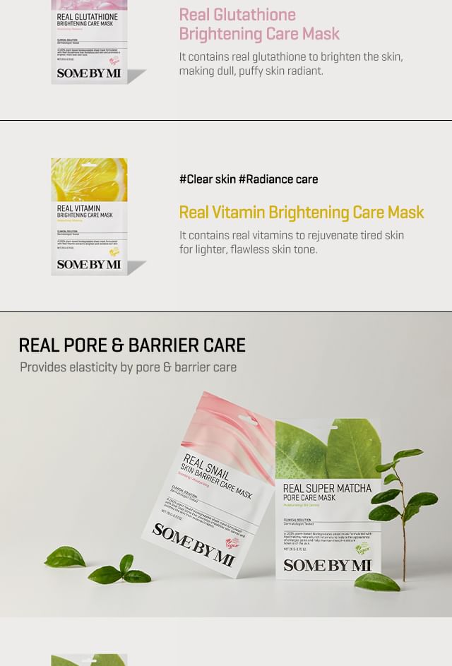 SOME BY MI - Real Care Mask - 10 soorten