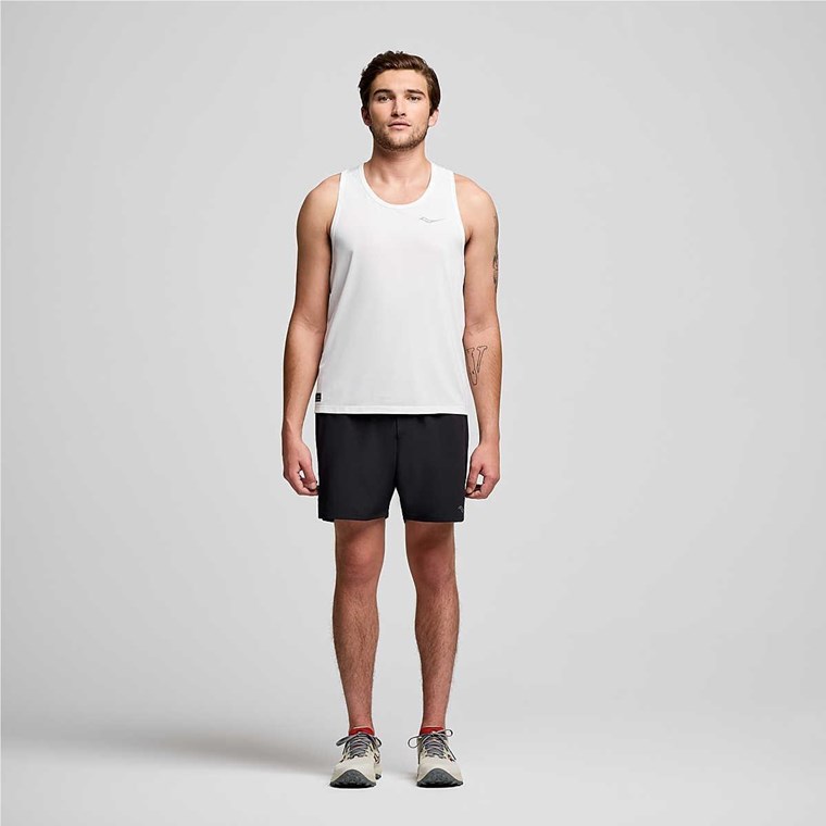 Saucony Stoppeklokke Singlet Herre Hvit