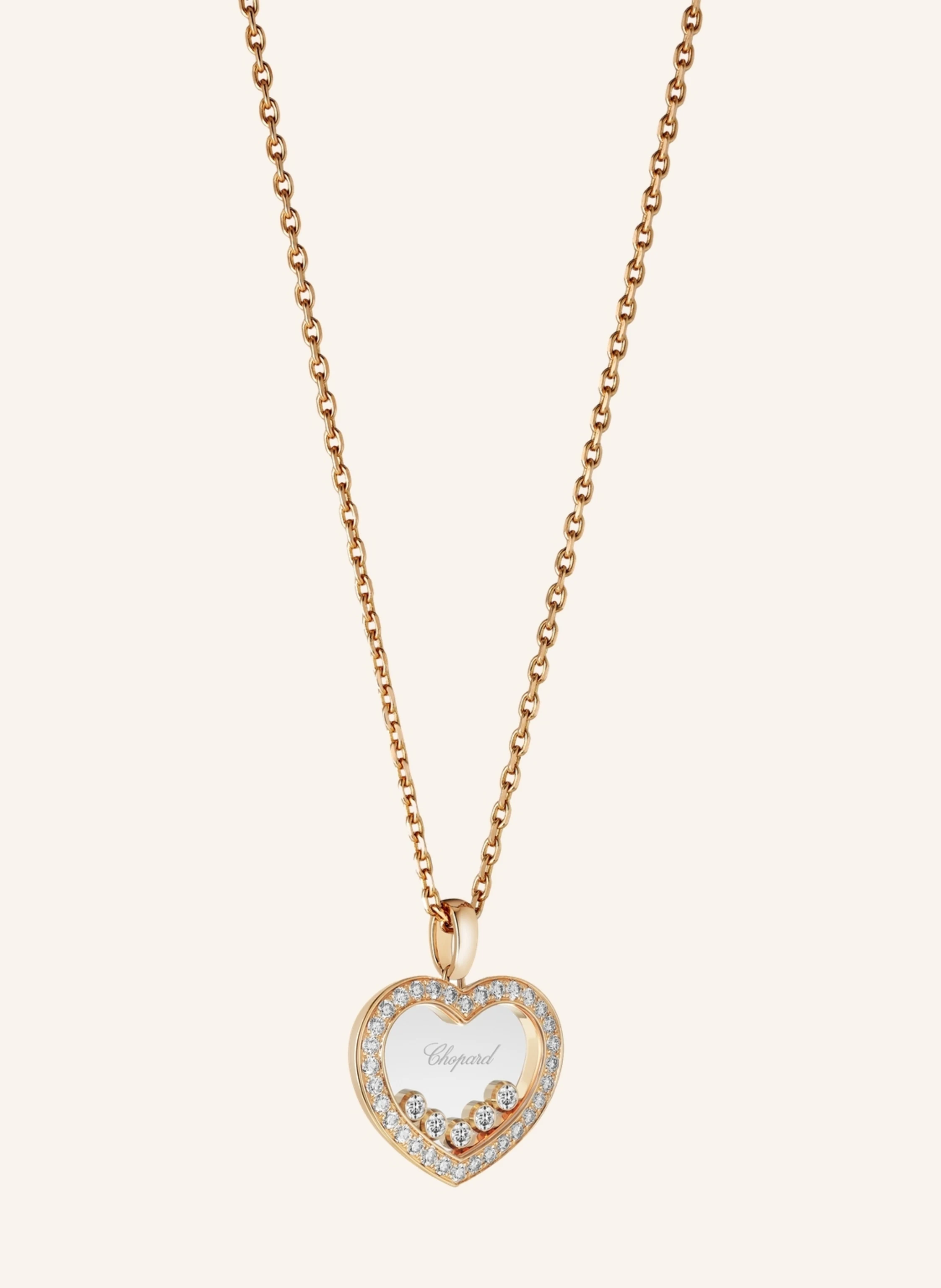 Chopard Anhänger HAPPY DIAMONDS ICONS Anhänger aus 18 Karat Roségold und Diamanten