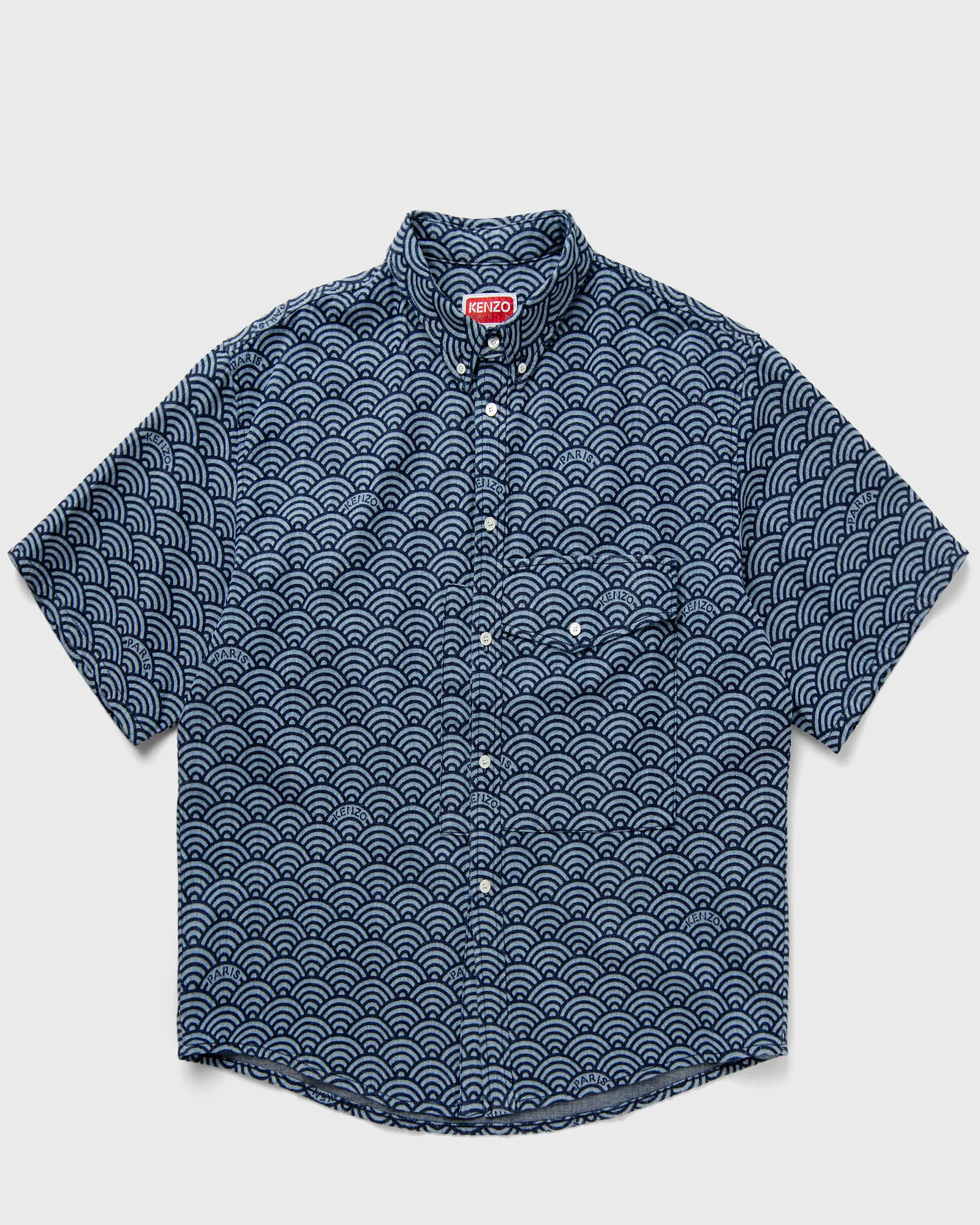 Kenzo KENZO SEIGAIHA SS DENIM SHIRT