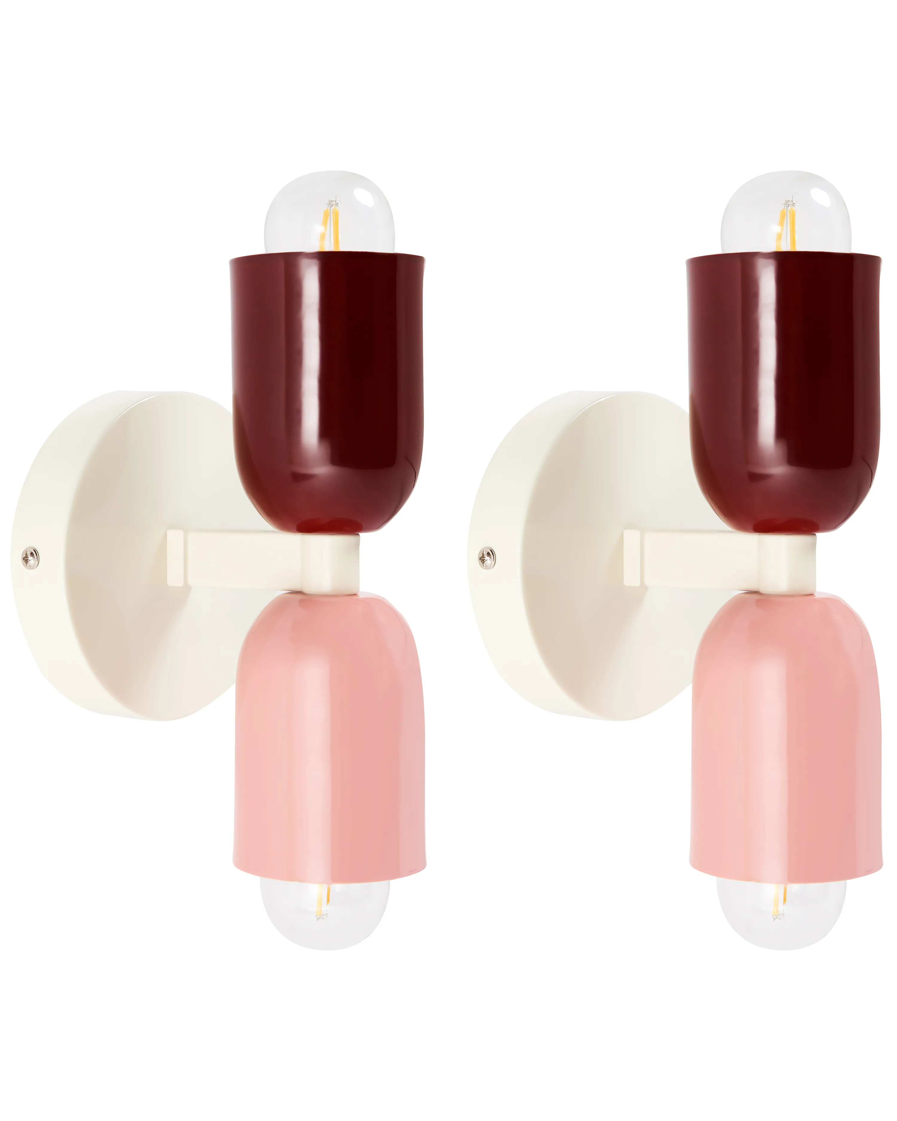 Set van 2 wandlampen TOPI Metaal Meerkleurig