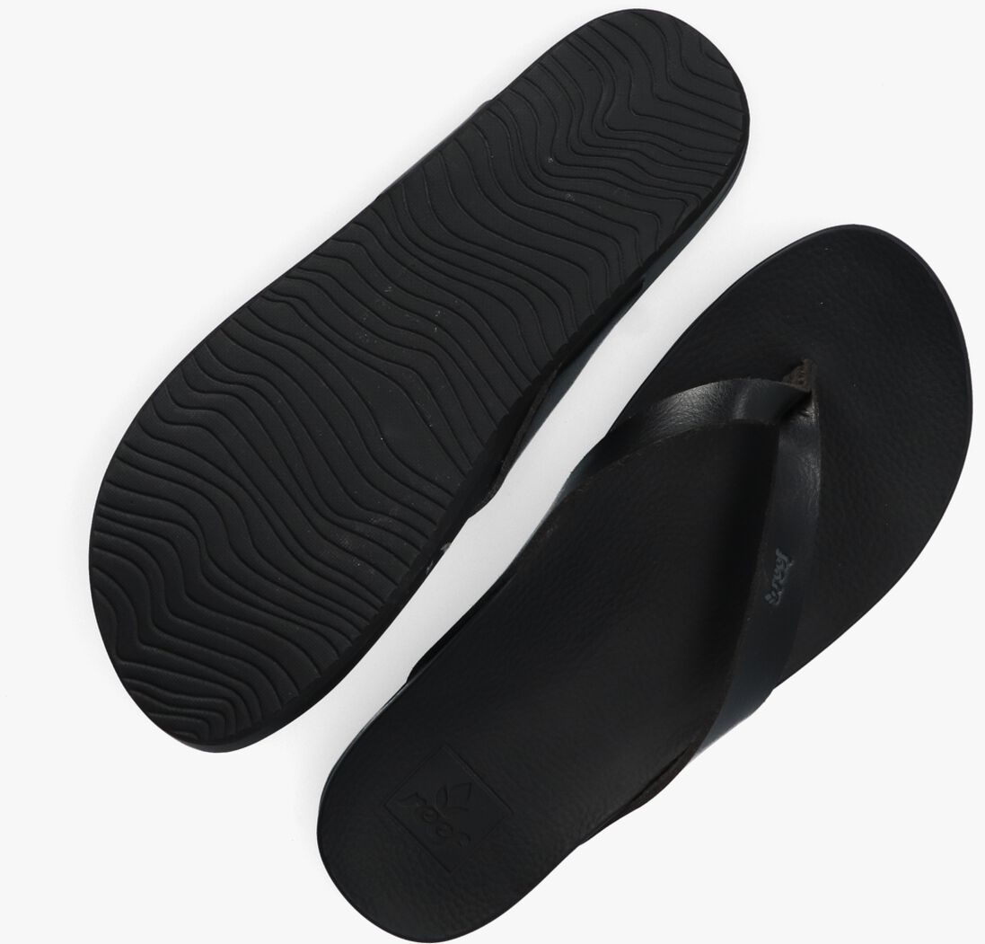 REEF zwarte reef teenslippers cushion court