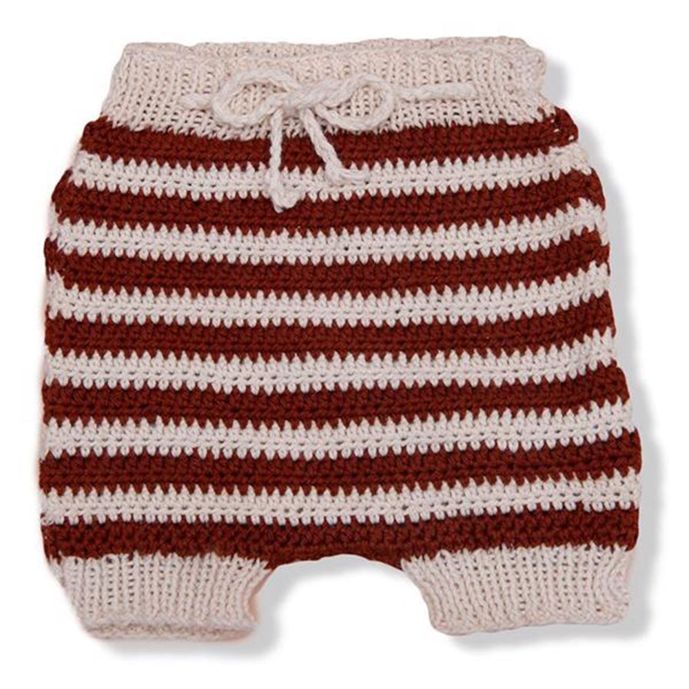 Køb Shirley Bredal Striped Summer Shorts Cream White/Rust