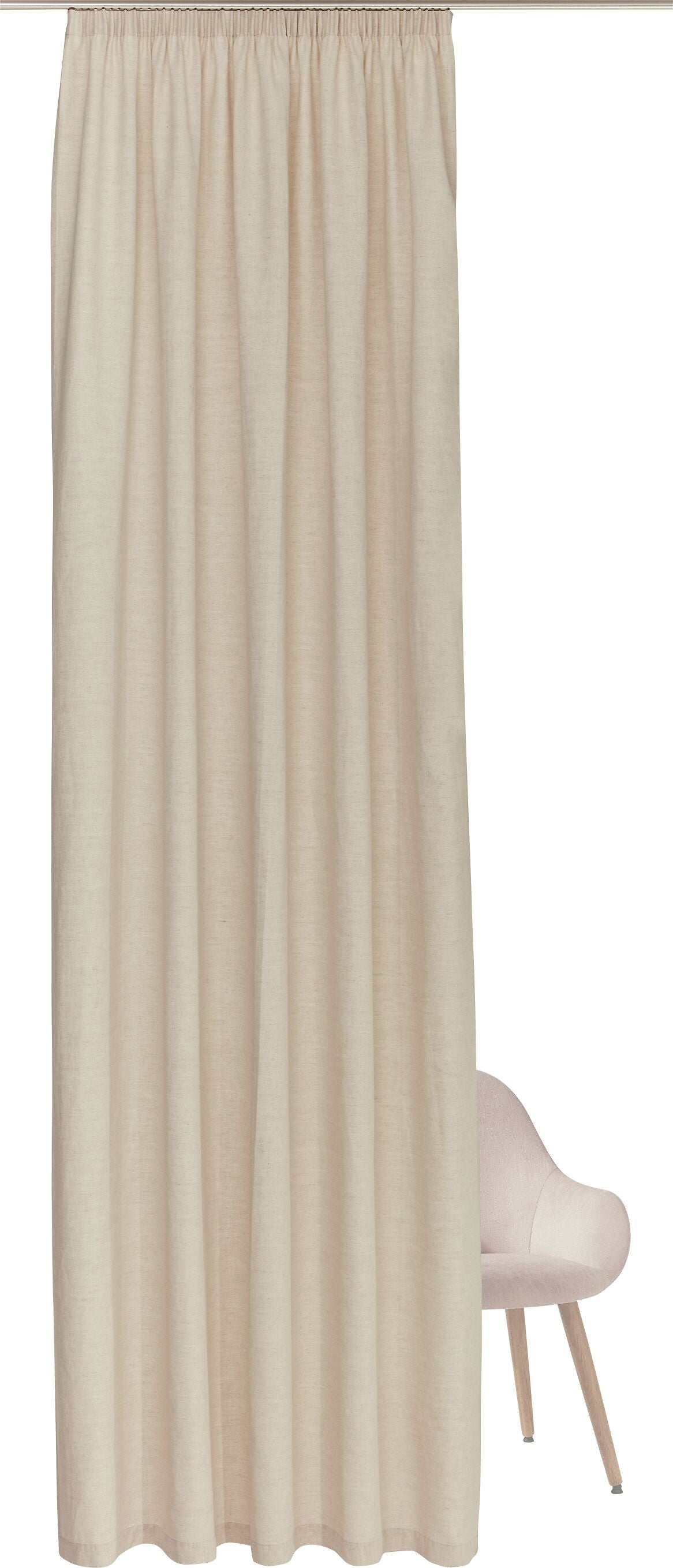 CARLO Fertigvorhang Tag - Taupe / B: 150.0 cm x H: 270.0 cm
