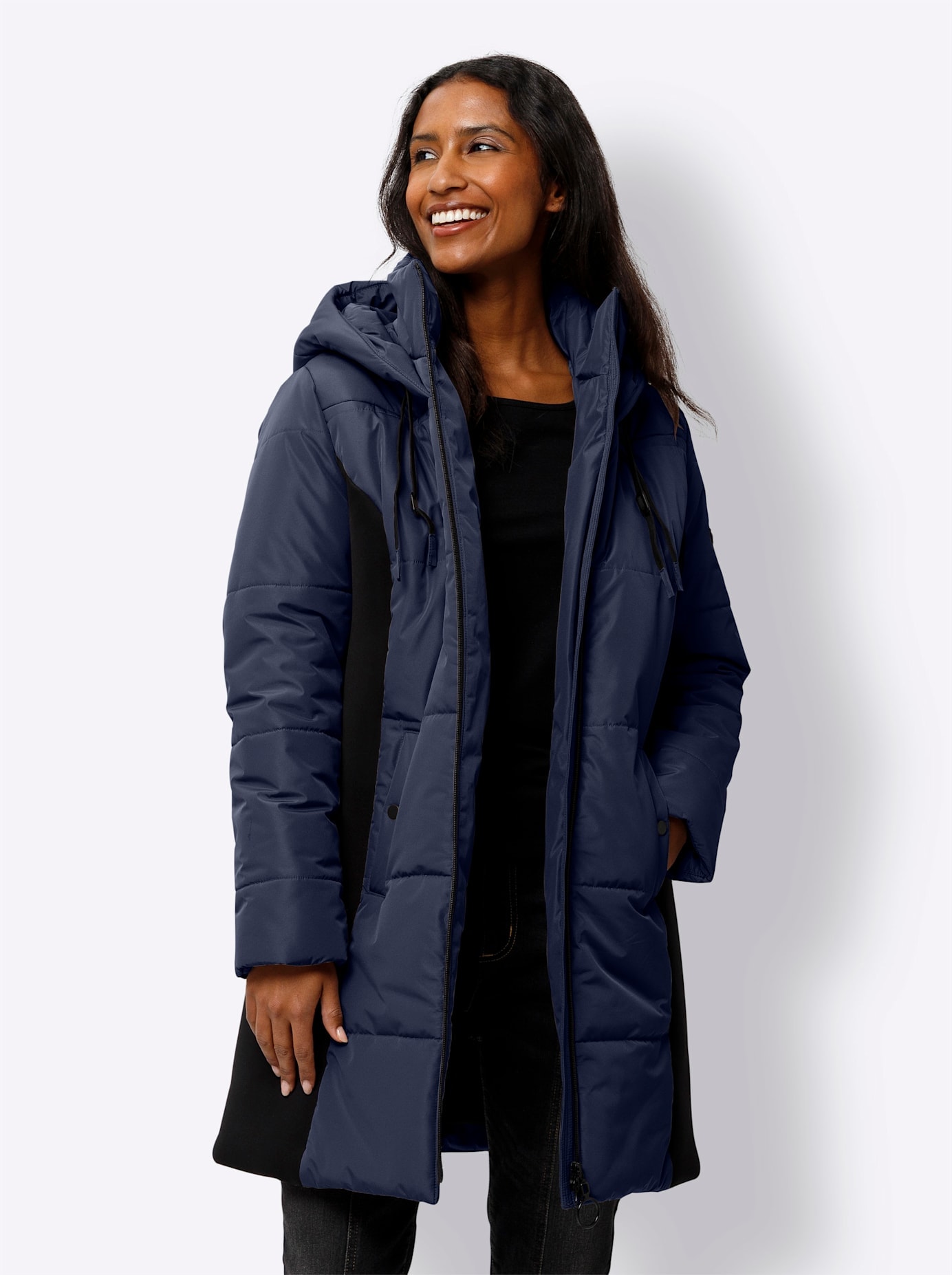 heine Langjacke mit Kapuze