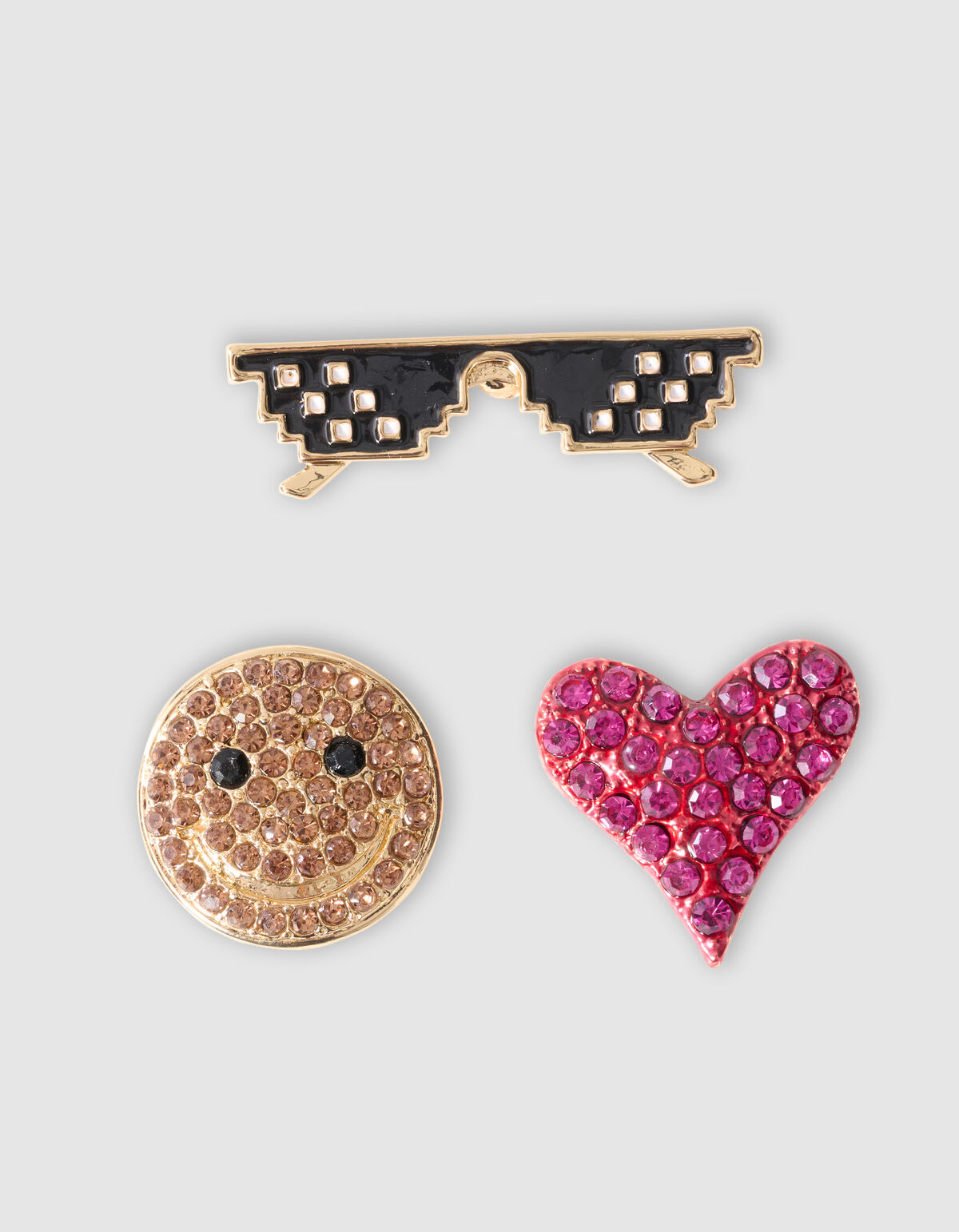 Smile Broche Set Goud