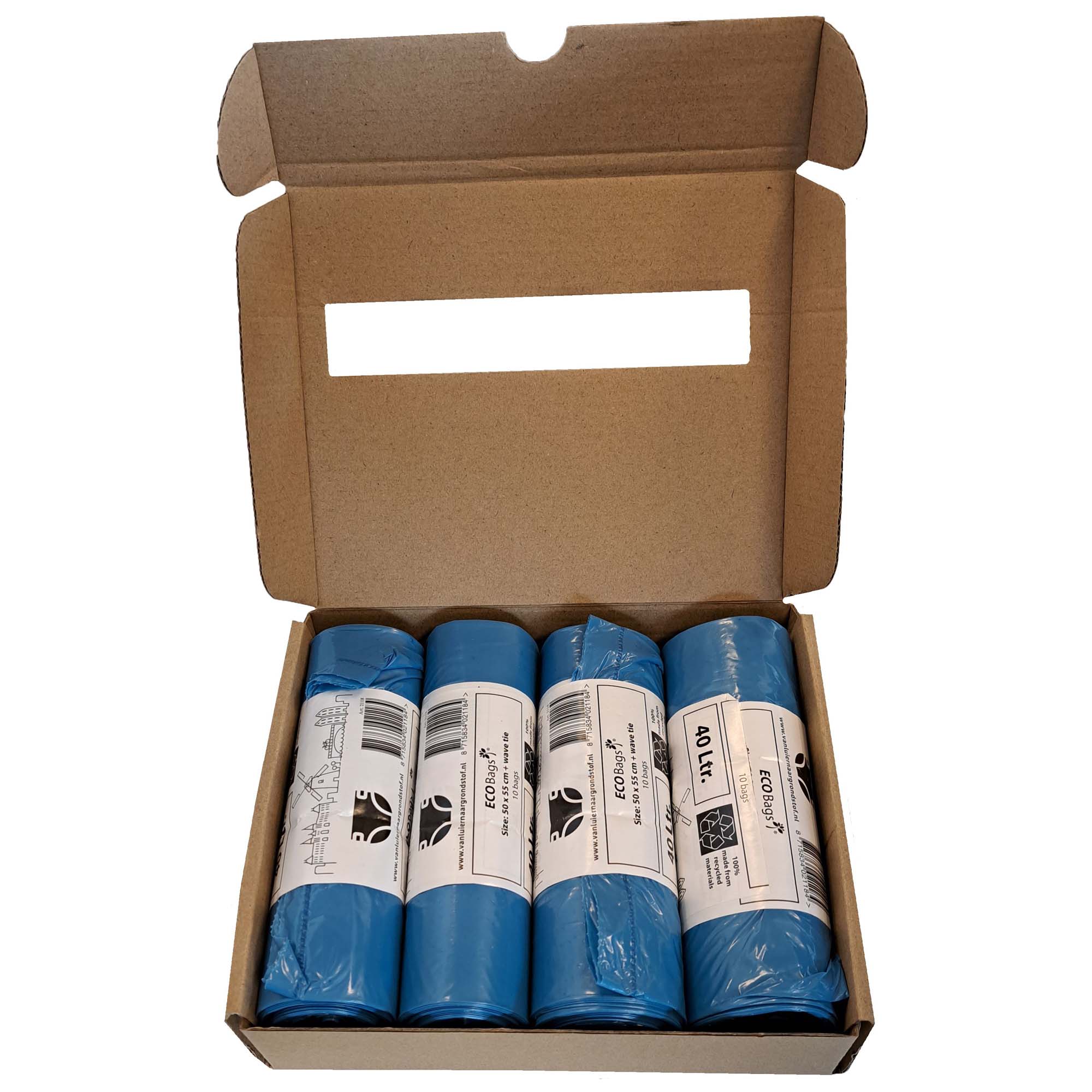 DiaperChamp luieremmer Eco bags 40l 4-pack blauw