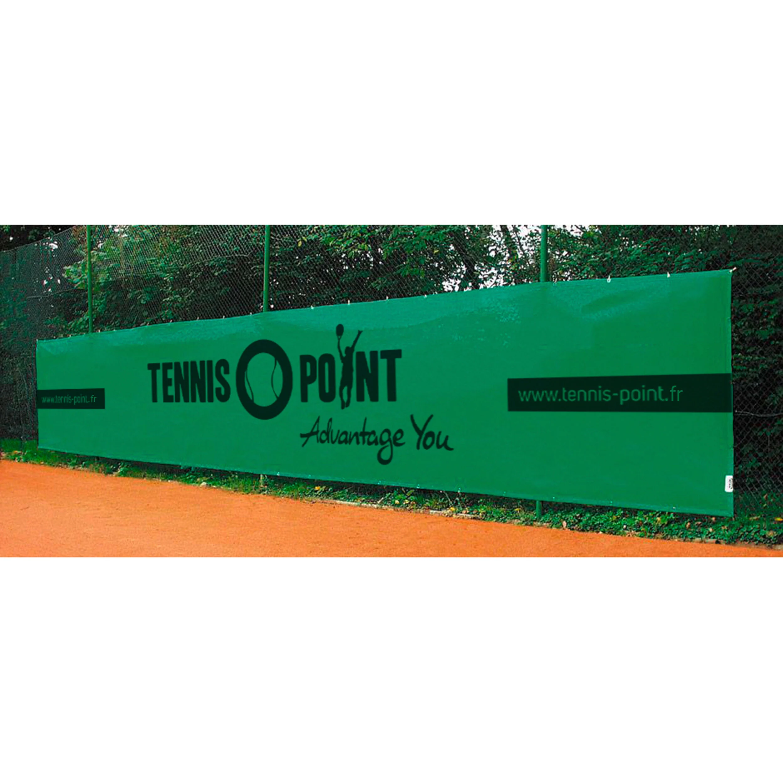 Tennis-Point Sichtblende FR Écran Brise-vue 12x2m - Vert