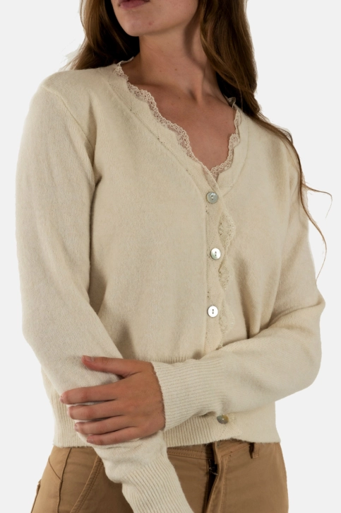 Gilets cardigans molly bracken t1924ch ecru