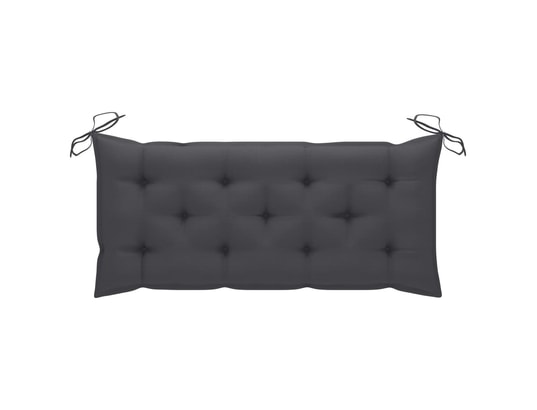 VIDAXL - Galette de chaise Coussin de banc de jardin anthracite 120x50x7 cm tissu